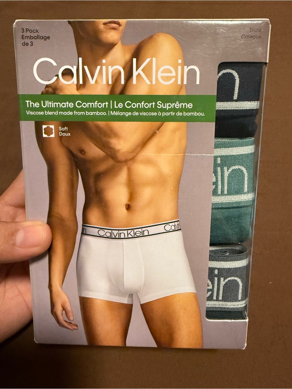 Calvin Klein Men’s Bamboo-Blend Trunk 3-Pack